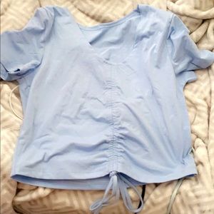 super cute blue crop top!